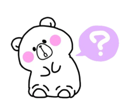 pretty polar bear sticker #4071641