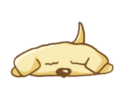 The lazy Labrador Retriever sticker #4072057