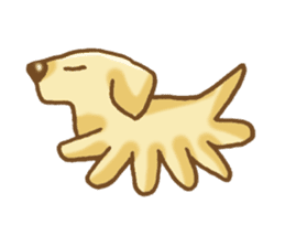 The lazy Labrador Retriever sticker #4072061