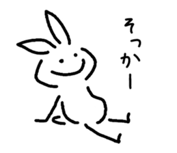 very simple rabbit sticker #4072096