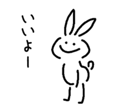 very simple rabbit sticker #4072098