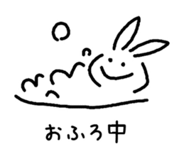 very simple rabbit sticker #4072103