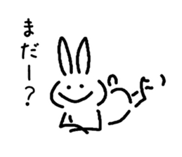 very simple rabbit sticker #4072108