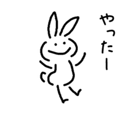 very simple rabbit sticker #4072112