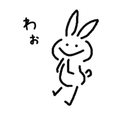 very simple rabbit sticker #4072115