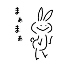 very simple rabbit sticker #4072124
