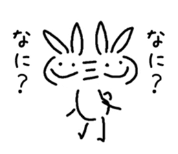 very simple rabbit sticker #4072128
