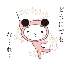 Black ear momoco -Basic version- sticker #4072296