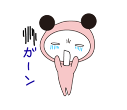 Black ear momoco -Basic version- sticker #4072302