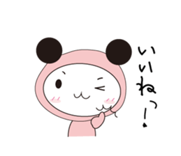 Black ear momoco -Basic version- sticker #4072307