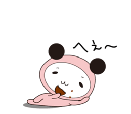 Black ear momoco -Basic version- sticker #4072309