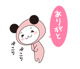 Black ear momoco -Basic version- sticker #4072314