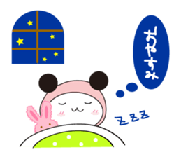 Black ear momoco -Basic version- sticker #4072321