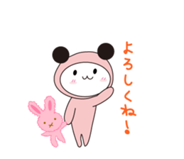 Black ear momoco -Basic version- sticker #4072327