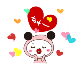 Black ear momoco -Basic version- sticker #4072329