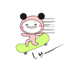 Black ear momoco -Basic version- sticker #4072335