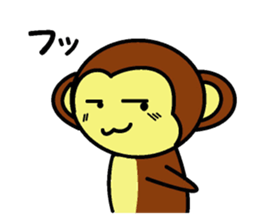 I greet by Mr. monkey. sticker #4072494
