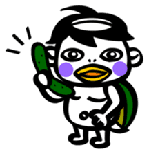 The ghost and humans! sticker #4073064