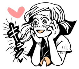 The ghost and humans! sticker #4073072