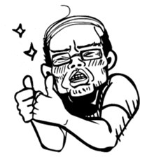 The ghost and humans! sticker #4073076