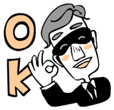 The ghost and humans! sticker #4073087