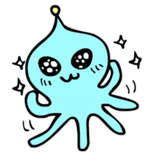 The ghost and humans! sticker #4073094