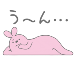Very lazy rabbit sticker #4073231