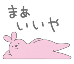 Very lazy rabbit sticker #4073233