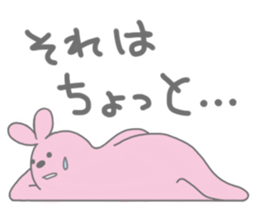 Very lazy rabbit sticker #4073235