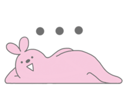 Very lazy rabbit sticker #4073244