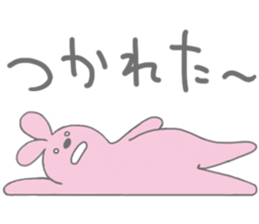 Very lazy rabbit sticker #4073246