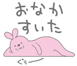 Very lazy rabbit sticker #4073247