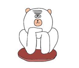 In the case of a white bear. sticker #4074003