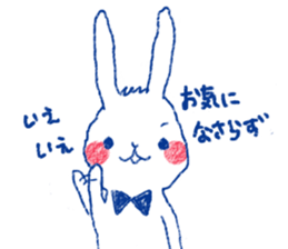 penguin and rabbit sticker #4074542