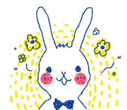 penguin and rabbit sticker #4074544