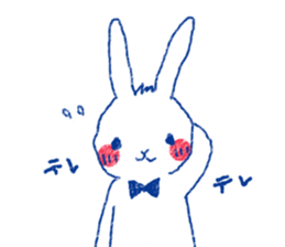 penguin and rabbit sticker #4074545