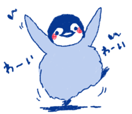 penguin and rabbit sticker #4074546