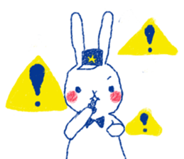 penguin and rabbit sticker #4074549