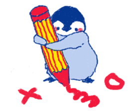 penguin and rabbit sticker #4074560