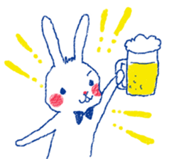 penguin and rabbit sticker #4074563