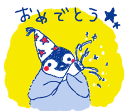 penguin and rabbit sticker #4074565