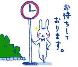 penguin and rabbit sticker #4074568