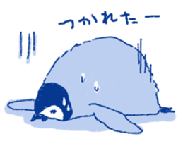 penguin and rabbit sticker #4074569