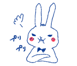 penguin and rabbit sticker #4074570