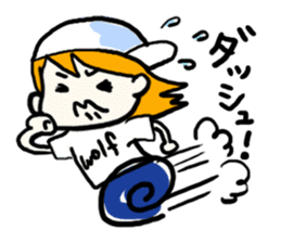 Natsumi and Wolf sticker #4074700