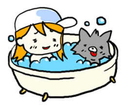 Natsumi and Wolf sticker #4074706