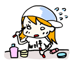 Natsumi and Wolf sticker #4074711