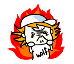 Natsumi and Wolf sticker #4074715