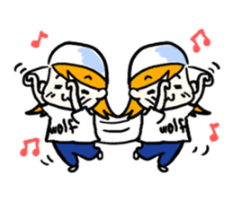 Natsumi and Wolf sticker #4074730