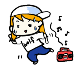 Natsumi and Wolf sticker #4074732